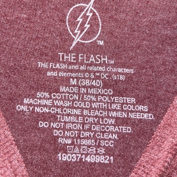 The Flash Tee Graphic Shirt DC Comics Short Sleeve Crewneck Pullover Unisex Top - Picture 8 of 9